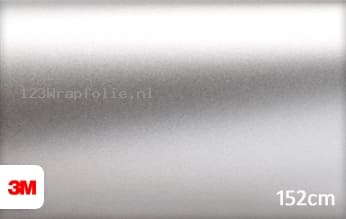3M 1380 S130 Satin Silver Metallic wrapfolie