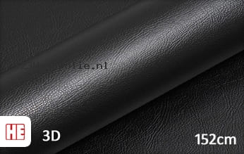 Hexis HX30PG889B Grain Leather Black Gloss wrapfolie