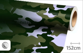 Camouflage groen wrapfolie