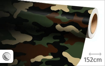 Camouflage leger wrapfolie