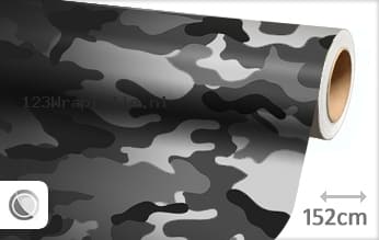 Camouflage zwart wit wrapfolie