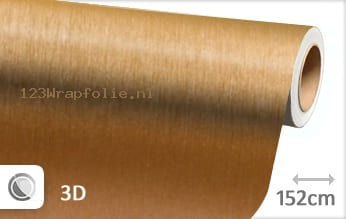 Geborsteld aluminium goud wrapfolie