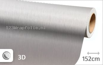 Geborsteld aluminium zilver wrapfolie